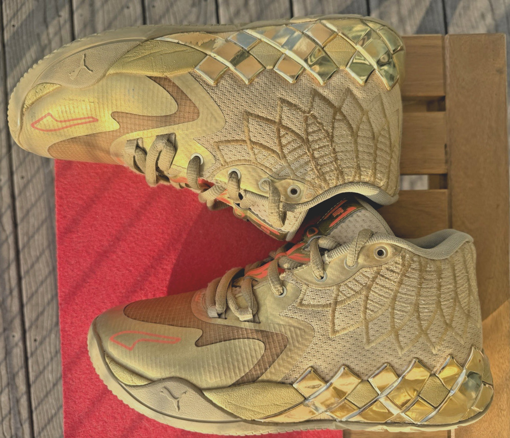 Rare PUMA x LaMelo Ball MB.01 Golden Child basketball Sneakers Shoes US 7/39 E